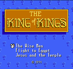 King of Kings, The (USA) (Unl) (v1.1) Title Screen